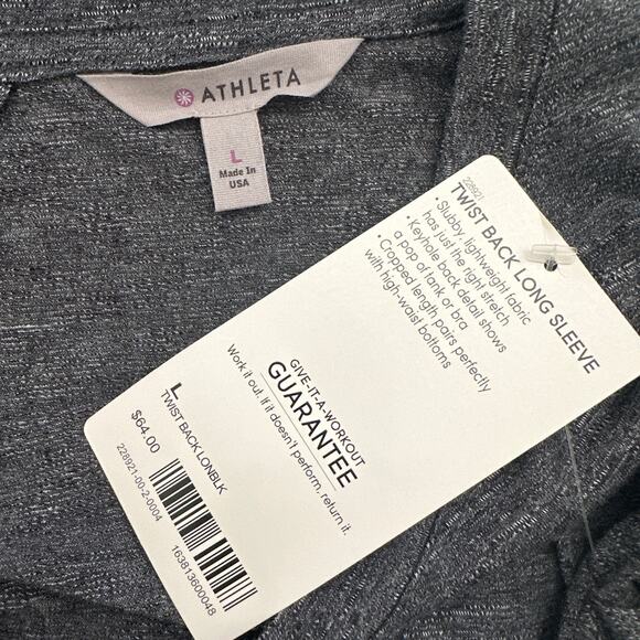 ATHLETA NWT Twist Back Long Sleeve – Large - Picture 6 of 8